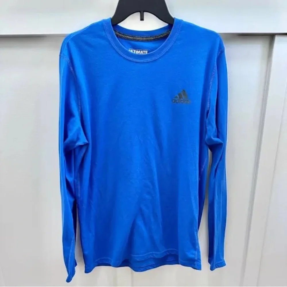Adidas Men's Vibrant Blue Long Sleeve Ultimate Tee‎